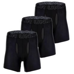 Bokserki termoaktywne Under Armour Performance Tech 6 in 3-Pack Boxerjock. Czarne bielizna termoaktywna męska Under Armour, m. Za 129.99 zł.