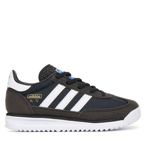 Sneakersy adidas. Czarne trampki i tenisówki chłopięce Adidas, bez wzorów, bez zapięcia. Za 259.99 zł.