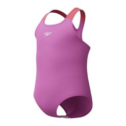Strój kąpielowy jednoczęściowy dla dziewczynek na basen Speedo LTS. Czerwone stroje kąpielowe dla dziewczynek Speedo, bez wzorów. Za 131.82 zł.