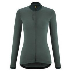 Damski jersey z długim rękawem Mavic Aksium. Zielone bluzy sportowe damskie MAVIC, bez wzorów, z jersey, bez kaptura, rowerowe. Za 421.00 zł.