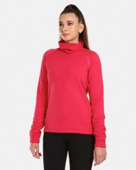 Sweter damski Kilpi Rolo. Czerwone swetry damskie Kilpi, bez wzorów, z materiału, eleganckie, bez kołnierzyka, bez ramiączek, długie, bez kaptura. Za 153.53 zł.