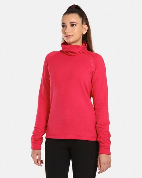 Sweter damski Kilpi Rolo. Czerwone swetry damskie Kilpi, bez wzorów, z materiału, eleganckie, bez kołnierzyka, bez ramiączek, długie, bez kaptura. Za 153.53 zł.