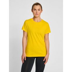 Koszulka damska Hummel Red Heavy. Żółte t-shirty damskie Hummel, s, bez wzorów, z bawełny, klasyczne, bez kołnierzyka. Za 110.00 zł.
