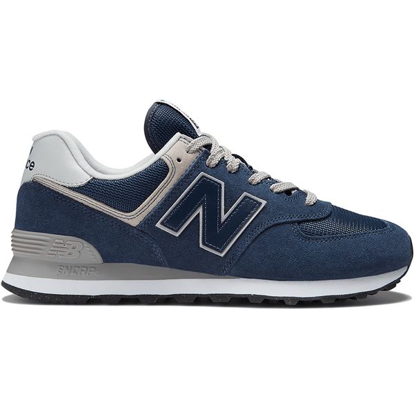 Buty męskie New Balance ML574EVN - granatowe. Niebieskie buty sportowe męskie New Balance, z gumy, bez zapięcia. Za 499.99 zł.
