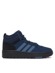 Adidas Sneakersy Hoops 4.0 Mid J Shoes KI6382 Niebieski. Niebieskie buty sportowe chłopięce Adidas, bez wzorów, ze skóry, bez zapięcia. Za 239.99 zł.