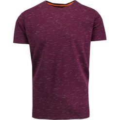 T-Shirt Melanżowy, Buraczkowy, Bordowy, Bez Nadruku, Okrągły Dekolt -BRAVE SOUL. Czerwone t-shirty męskie Brave Soul, l, bez wzorów, z bawełny, casualowe, bez kołnierzyka. Za 45.00 zł.
