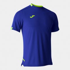 Koszulka tenisowa męska z krótkim rękawem Joma Smash Short Sleeve. Niebieskie koszulki sportowe męskie Joma, m, bez wzorów, bez kołnierzyka, bez ramiączek, tenisowe. Za 101.00 zł.
