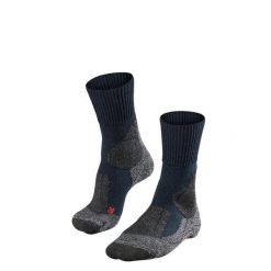 Skarpetki damskie Falke TK1. Niebieskie skarpety damskie Falke, bez wzorów, z elastanu. Za 114.85 zł.