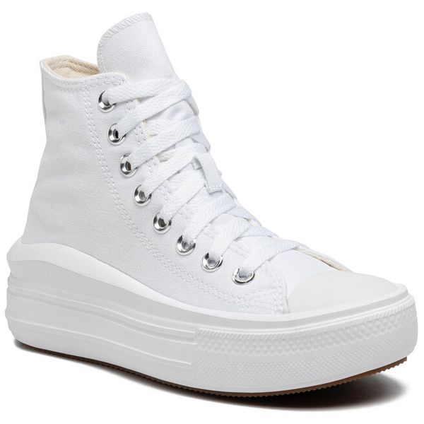 Trampki Converse. Białe półbuty damskie Converse, bez wzorów, retro, bez zapięcia. Za 259.99 zł.