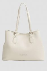 VALENTINO Shopperka w kolorze ecru Brixton Shopping. Brązowe torebki do ręki damskie Valentino by Mario Valentino, bez wzorów, eleganckie, bez dodatków. W wyprzedaży za 419.99 zł.