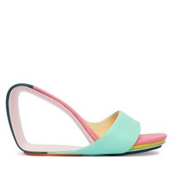 Klapki United Nude. Zielone klapki damskie United Nude, bez wzorów, bez obcasa. Za 1,259.00 zł.