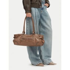 Torebka JENNY. Brązowe torebki do ręki damskie Jenny, bez wzorów, klasyczne, bez dodatków. Za 169.99 zł.