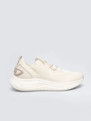 Sneakersy damskie beżowe TT274038 801. Brązowe obuwie sportowe damskie Big Star, z aplikacjami, z materiału. Za 189.99 zł.