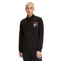 Bluza męska FILA Luton Track. Czarne bluzy męskie Fila, m, bez wzorów, bez kaptura. Za 189.99 zł.