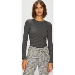 Tally Weijl - Bluzka. Szare bluzki damskie marki TALLY WEIJL, z bawełny, casualowe, z okrągłym kołnierzem. Za 59.90 zł.