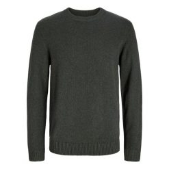 Sweter Jack & Jones Lambs peat twist. Białe swetry przez głowę męskie Jack&Jones, bez wzorów, bez kołnierzyka. Za 296.06 zł.