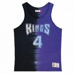 Koszulka Mitchell & Ness NBA Sacramento Kings Chris Webber Tie Dye Cotton. Czarne koszulki sportowe męskie Mitchell & Ness, bez wzorów, bez kołnierzyka, bez ramiączek, do koszykówki. Za 249.00 zł.