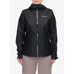 Kurtka przeciwdeszczowa damska Columbia Inner Limits IV Jacket. Czarne kurtki damskie Scarpa, bez wzorów, bez kaptura. Za 524.99 zł.