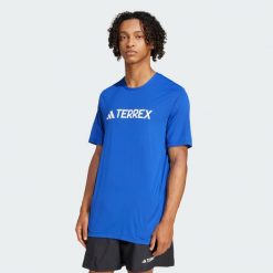 Koszulka Terrex Multi Climacool Logo Tech. Brązowe koszulki sportowe męskie Adidas, xs, bez wzorów, bez kołnierzyka, bez ramiączek, trekkingowe, climacool (adidas). Za 149.00 zł.