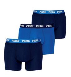 Bokserki męskie PUMA Everyday 3. Niebieskie bokserki męskie Puma, l, bez wzorów, z bawełny. Za 133.45 zł.