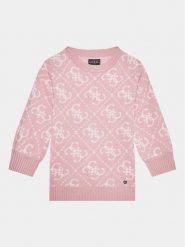 Guess Sukienka codzienna K3BK28 Z39N0 Różowy Regular Fit. Czerwone sukienki dla dziewczynek Guess, z aplikacjami, z syntetyku, bez ramiączek. Za 319.99 zł.