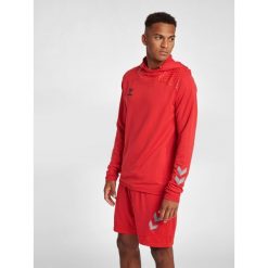 Bluza z kapturem Hummel hmlLEAD poly. Czerwone bluzy męskie Hummel, m, bez wzorów, z polaru, z kapturem, na fitness i siłownię. Za 170.20 zł.