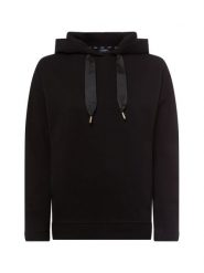 JOOP! sweter z kapturem Kobiety czarny, 38. Czarne swetry damskie JOOP!, bez wzorów, eleganckie, bez kołnierzyka, bez ramiączek, z kapturem. Za 669.95 zł.