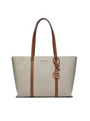 MICHAEL Michael Kors Torebka Temple Tote 30R4G1LT3B Beżowy. Brązowe torebki do ręki damskie MICHAEL Michael Kors, bez wzorów, ze skóry, bez dodatków. Za 1,069.00 zł.
