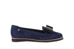 Mokasyny Bayla-018 1063-X90 Navy, Granat, Skóra naturalna - 38. Niebieskie mokasyny damskie Bayla, z materiału, klasyczne. W wyprzedaży za 134.10 zł.