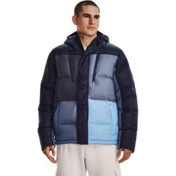 Kurtka Under Armour ColdGear Down Blocked Jacket, Mężczyźni. Niebieskie kurtki sportowe męskie Under Armour, m, bez wzorów, z nylonu, trekkingowe. W wyprzedaży za 1,090.00 zł.
