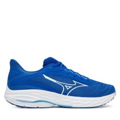 Buty do biegania Mizuno. Niebieskie buty sportowe męskie Mizuno, bez zapięcia, do biegania, mizuno wave. Za 399.99 zł.