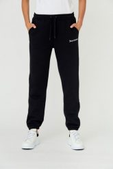 JUICY COUTURE Czarne spodnie Sora. Czarne spodnie dresowe damskie Juicy Couture, s, bez wzorów, z bawełny. W wyprzedaży za 299.99 zł.