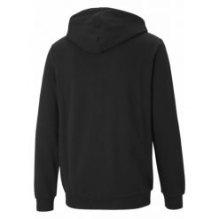 Męska rozpinana bluza z kapturem z małym logo Essentials PUMA Black. Czarne bluzy męskie Puma, m, bez wzorów, z kapturem. W wyprzedaży za 229.60 zł.