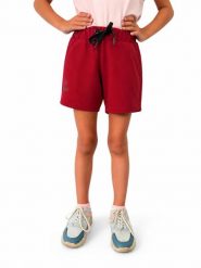 Dziewczęce szorty dresowe Kilpi SHORTY-JG. Czerwone spodenki dla dziewczynek Kilpi, bez wzorów, z bawełny. Za 127.00 zł.