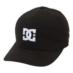 Czapka DC Shoes Cap Star Stretch Fit Hat, Dla obu płci. Czarne czapki i kapelusze męskie DC Shoes, bez wzorów, z bawełny, retro. Za 129.99 zł.