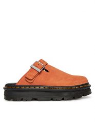 Dr. Martens Klapki Zebzag DM31937800 Pomarańczowy. Brązowe klapki męskie Dr. Martens, z nubiku. W wyprzedaży za 569.99 zł.