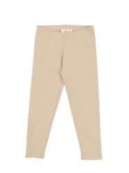Legginsy na co dzień na siłownię. Brązowe legginsy dla dziewczynek LEONE 1947 APPAREL, bez wzorów, z dżerseju. Za 63.11 zł.