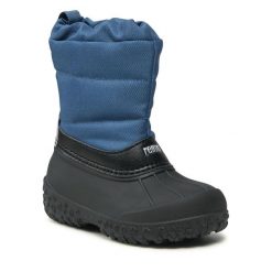 Śniegowce Reima. Niebieskie buty zimowe chłopięce Reima, bez wzorów, bez zapięcia. Za 249.99 zł.