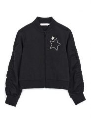 Original Marines Bluza DFP5075YF Czarny Regular Fit. Czarne bluzy dla dziewczynek Original Marines, bez wzorów, z bawełny, bez ramiączek, bez kaptura. Za 79.99 zł.