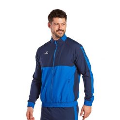 Kurtka prezentacyjna Erima Six Wings. Niebieskie kurtki sportowe męskie Erima, s, bez wzorów, do piłki ręcznej. W wyprzedaży za 242.00 zł.
