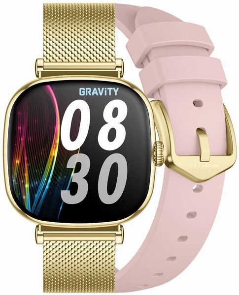 Smartwatch Gravity SMARTWATCH DAMSKI GRAVITY GT32-1 - ROZMOWY BLUETOOTH, DODATKOWY PASEK (sg047a). Paski damskie Gravity, bez wzorów. Za 175.62 zł.