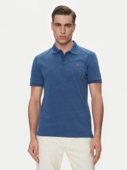 Levi's® Polo Housemark 35883-0271 Niebieski Straight Fit. Niebieskie koszulki polo męskie m, bez wzorów, z bawełny, bez ramiączek. Za 129.99 zł.