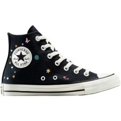 Buty sportowe Converse Chuck Taylor All Star. Czarne obuwie sportowe damskie Converse, bez wzorów. Za 490.00 zł.