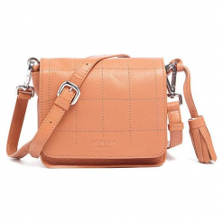 Skórzana torebka w kolorze pomarańczowym - (S)19 x (W)17 x (G)8 cm. Brązowe torby na ramię damskie marki Tosca Blu. W wyprzedaży za 259.95 zł.