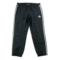 Second life - Spodnie dresowe męskie z kieszeniami na zamek - Stan bardzo dobry. Czarne spodnie sportowe męskie Adidas, l, bez wzorów, z dresówki, do biegania. Za 85.16 zł.