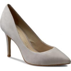 Szpilki BRONX - 75002-H BX 1245 Grey 08. Szare półbuty damskie Bronx, bez wzorów, z materiału, bez obcasa, bez zapięcia. W wyprzedaży za 199.00 zł.