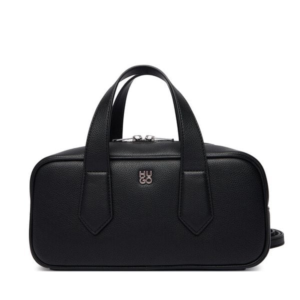 Torebka HUGO. Czarne torebki do ręki damskie Hugo, bez wzorów, klasyczne, bez dodatków. Za 699.99 zł.