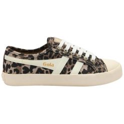 Damskie zamszowe buty sportowe Gola Coaster Leopard. Białe obuwie sportowe damskie Gola, bez wzorów, z gumy, tenisowe. Za 338.50 zł.