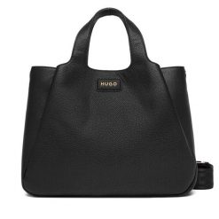 Torebka HUGO. Czarne torebki do ręki damskie Hugo, bez wzorów, klasyczne, bez dodatków. Za 799.99 zł.