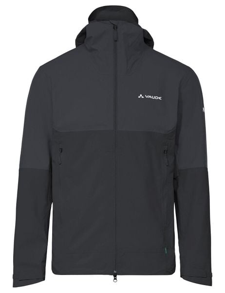 Kurtka Hardshell M Simony 2,5L Jacket V. Czarne kurtki męskie Vaude, l, bez wzorów, z hardshellu, biznesowe, bez kaptura. Za 989.00 zł.